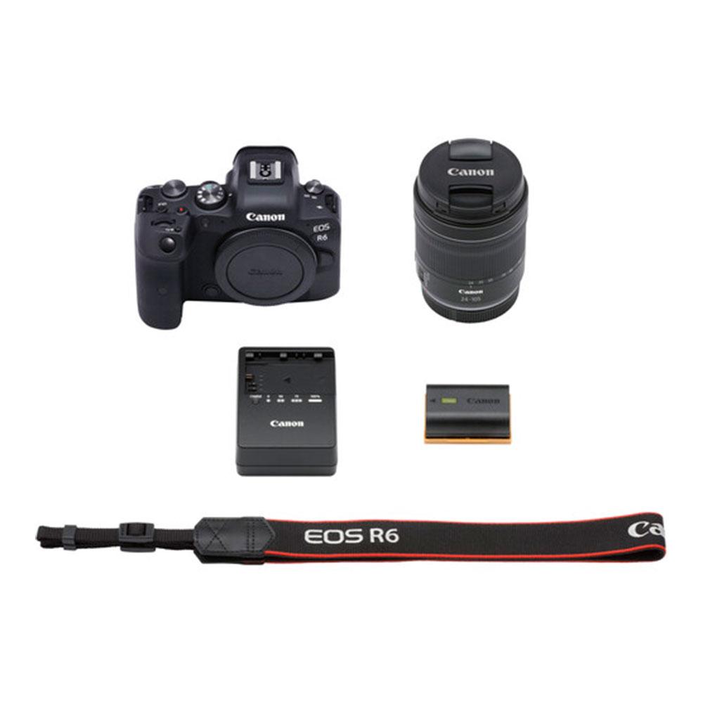 دوربین عکاسی کانن Canon EOS R6 Mirrorless Camera Kit 24-105mm f/4-7.1 STMLens - دوربین شات