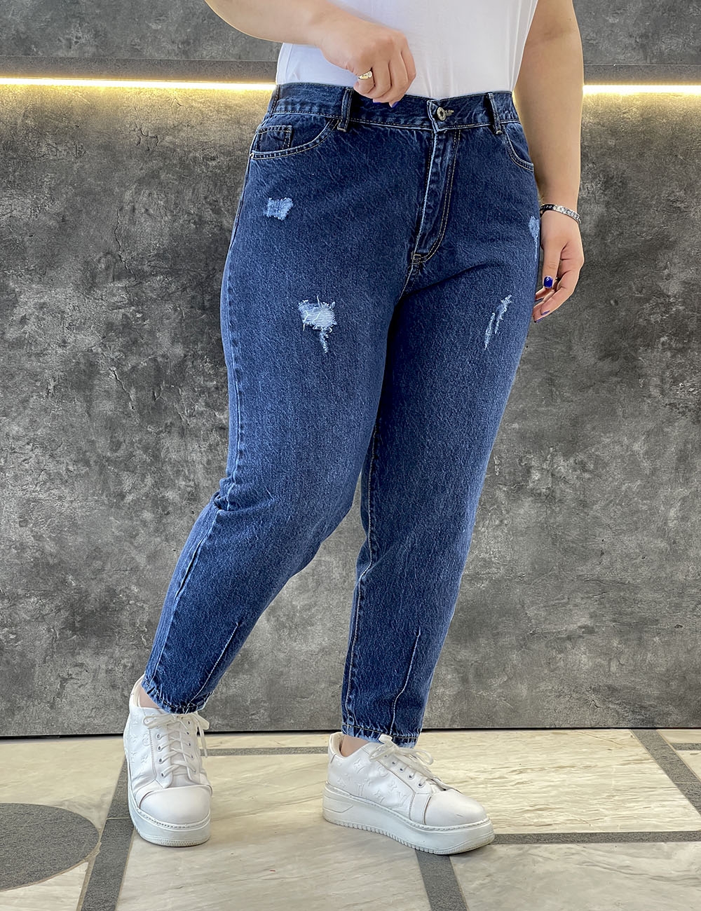 خرید شلوار جین پلاس سایز زنانه | مروارید شب