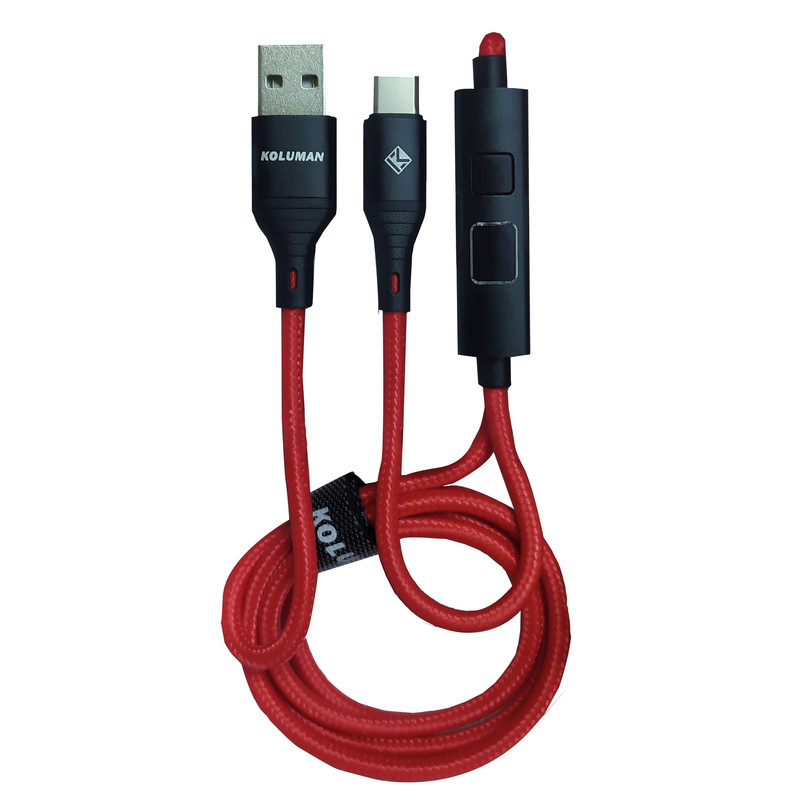 قیمت و خرید کابل تبدیل USB به USB-C کلومن مدل KD-L66 طول 1 متر