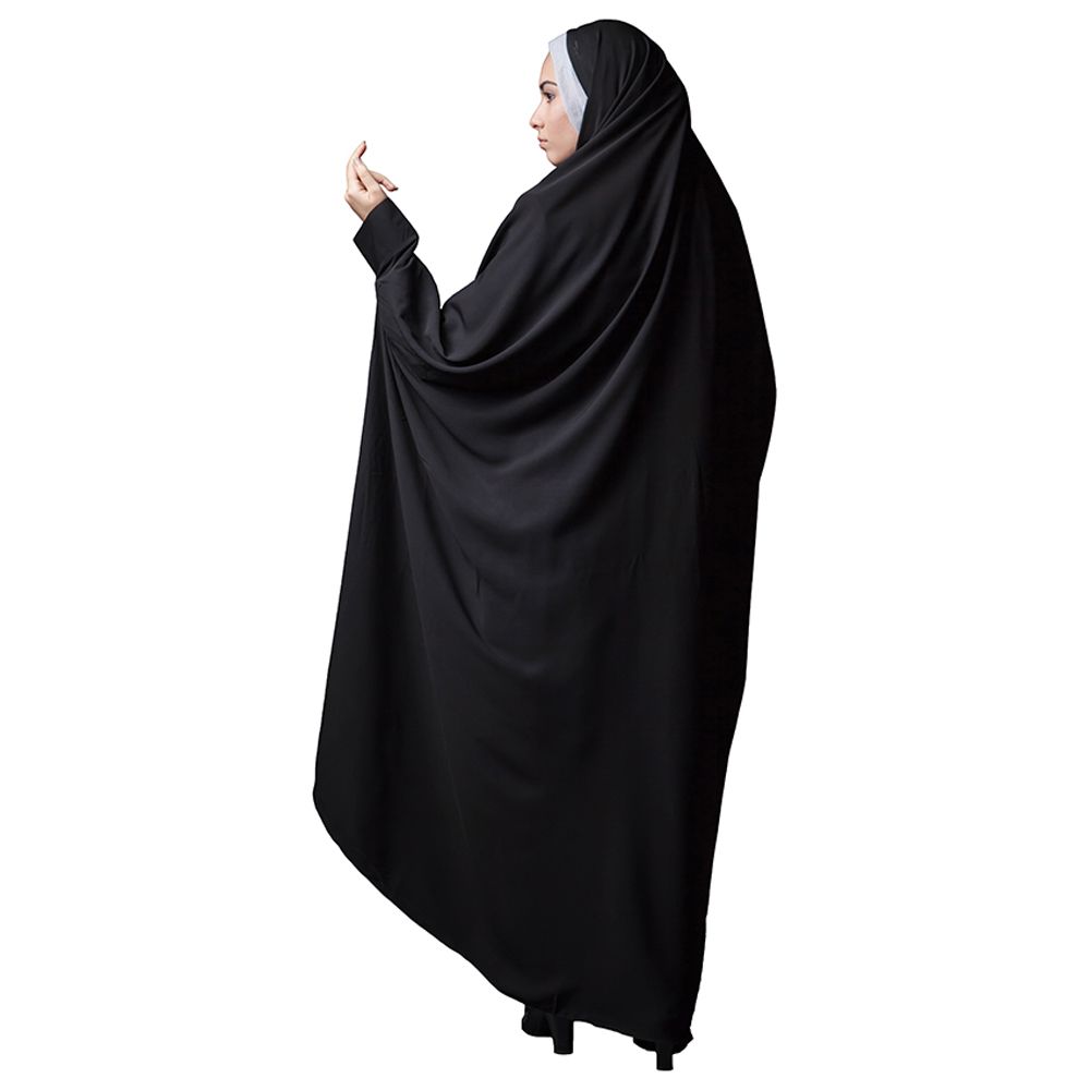 چادر ملی حجاب فاطمی مدل کارمندی حریر الاسود کره ای کد Har 0011 حجاب فاطمی |دیجی‌استایل