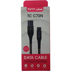 خرید و قیمت کابل تبدیل USB به USB-C تسکو مدل TC C72N طول 1 متر ا TSCO TCC72N Charging&Transmission Cable | ترب