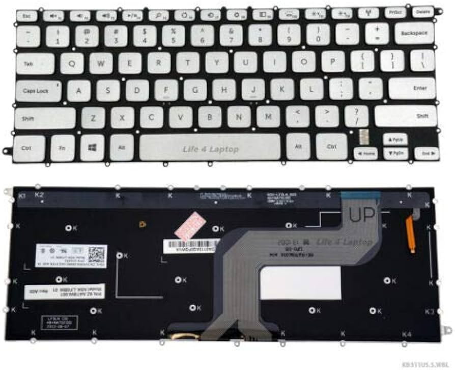 Amazon.com: Replace for New Dell Inspiron 14-7000 14 (7437) 14-7437 LaptopEnglish Backlit Keyboard US 0VK5RX Silver : Electronics