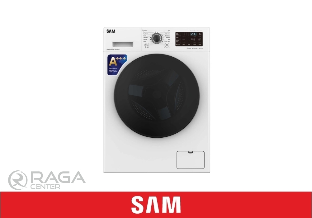 ماشین لباسشویی سام الکترونیک مدل BL-P1465W ظرفیت 9 کیلوگرم | ragacenter