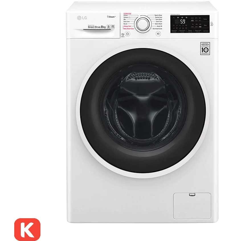 خرید و قیمت ماشین لباسشویی ال جی مدل WM-845 ا LG WM-845 Washing Machine 8Kg | ترب