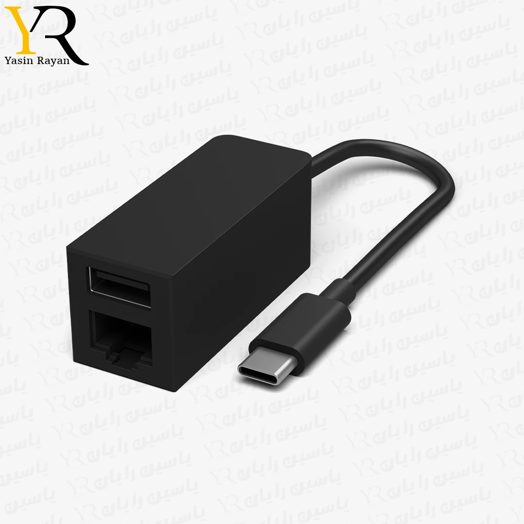 مبدل USB C مایکروسافت سرفیس به Ethernet و USB 3.0