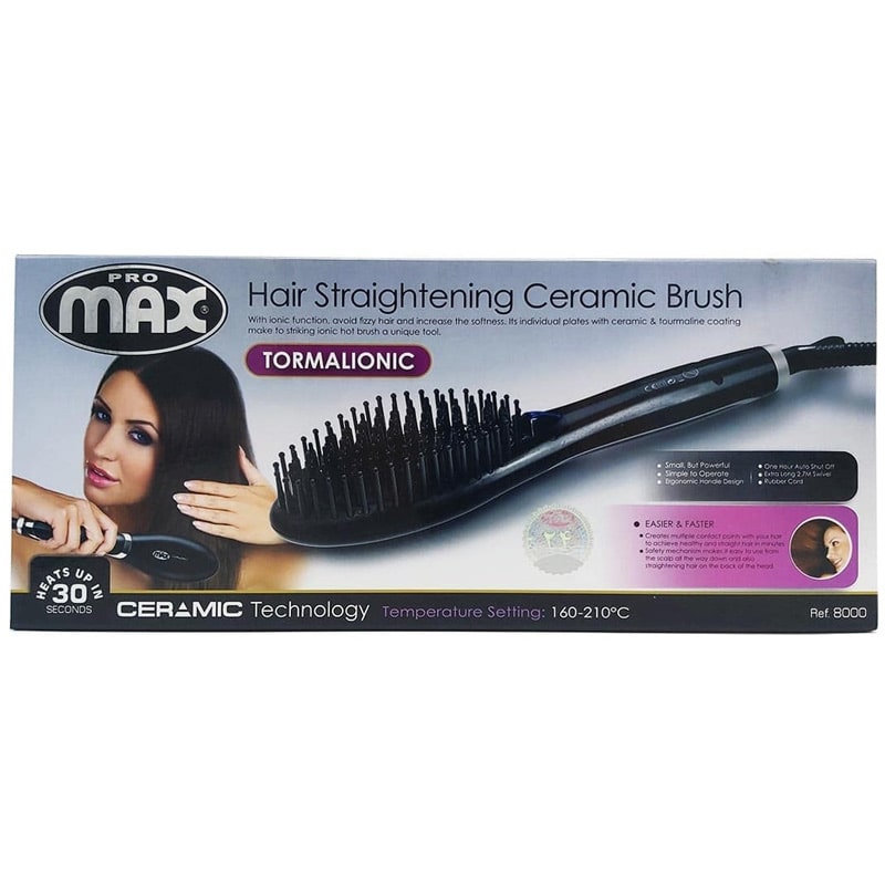 برس حرارتی صاف کننده مو پرومکس Promax Hair Straightening Brush 8000 -فروشگاه میرکمالی