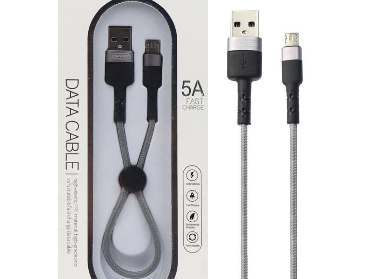 خرید کابل USB به micro-usb ترانیو مدل S4 طول 30سانتیمتر 5 آمپر | آرنیکموبایل