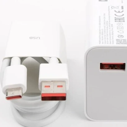خرید و قیمت آداپتور شارژر شیائومی مدل 67 وات به همراه کابل تبدیل USB-C | ترب