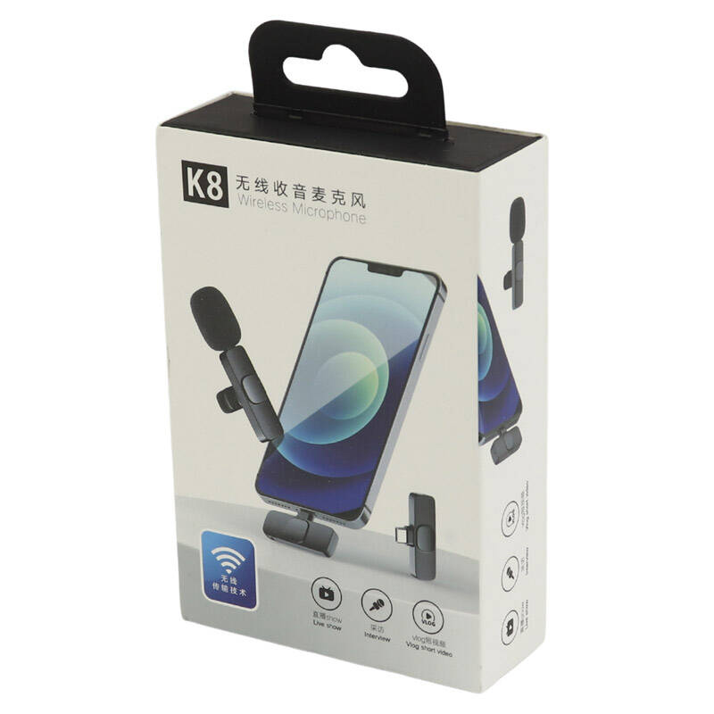 میکروفون یقه ای بیسیم گوشی موبایل تایپ سی مدل K8 Type C + تبدیل ایفون-کد002736 - فروشگاه یزد شاپس