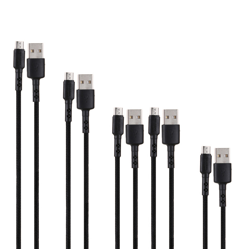 قیمت و خرید کابل تبدیل USB به microUSB کلومن مدل kd-30 مجموعه 5 عددی
