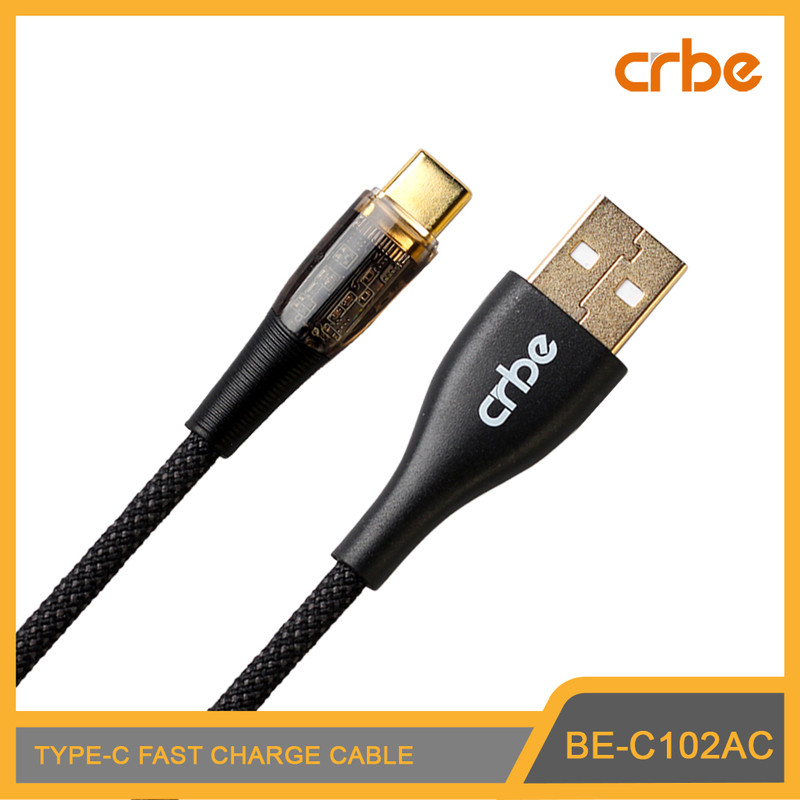 قیمت و خرید کابل تبدیل USB به USB-C کربی مدل BE-C102AC 100W طول 1.2 متر