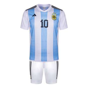 قیمت و خرید ست پیراهن و شورت ورزشی پسرانه طرح آرژانتین مدل مسی 2023