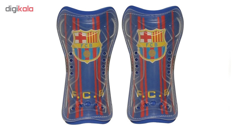 قیمت و خرید ساق بند فوتبال مدل بارسلونا بسته 2 عددی سایز S-M