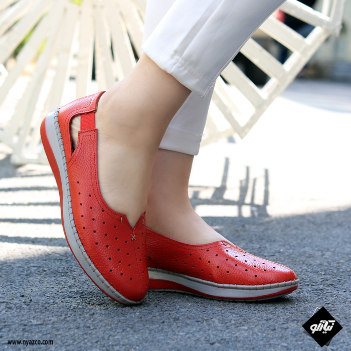 مشخصات ،قیمت و خرید کفش تابستانی زنانه درسا کد R12 | نیازکو کفش چرم تابستانی
