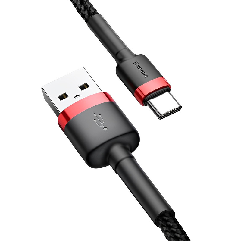 قیمت و خرید کابل تبدیل USB به USB-C باسئوس مدل CATKLF-B Cafule طول 1 متر