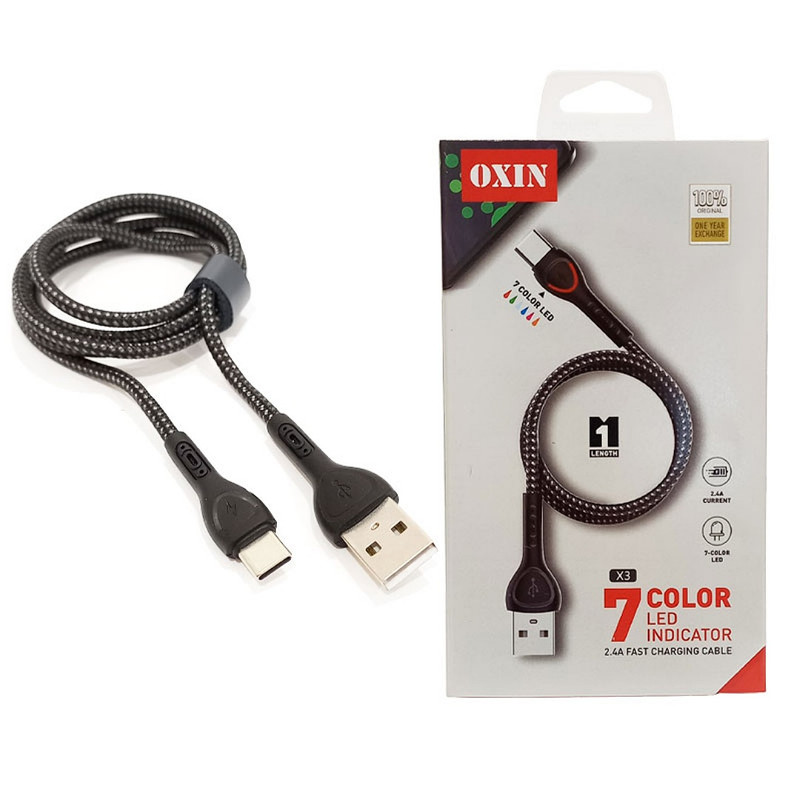 قیمت و خرید کابل تبدیل USB به USB-C مدل X3 طول 1 متر