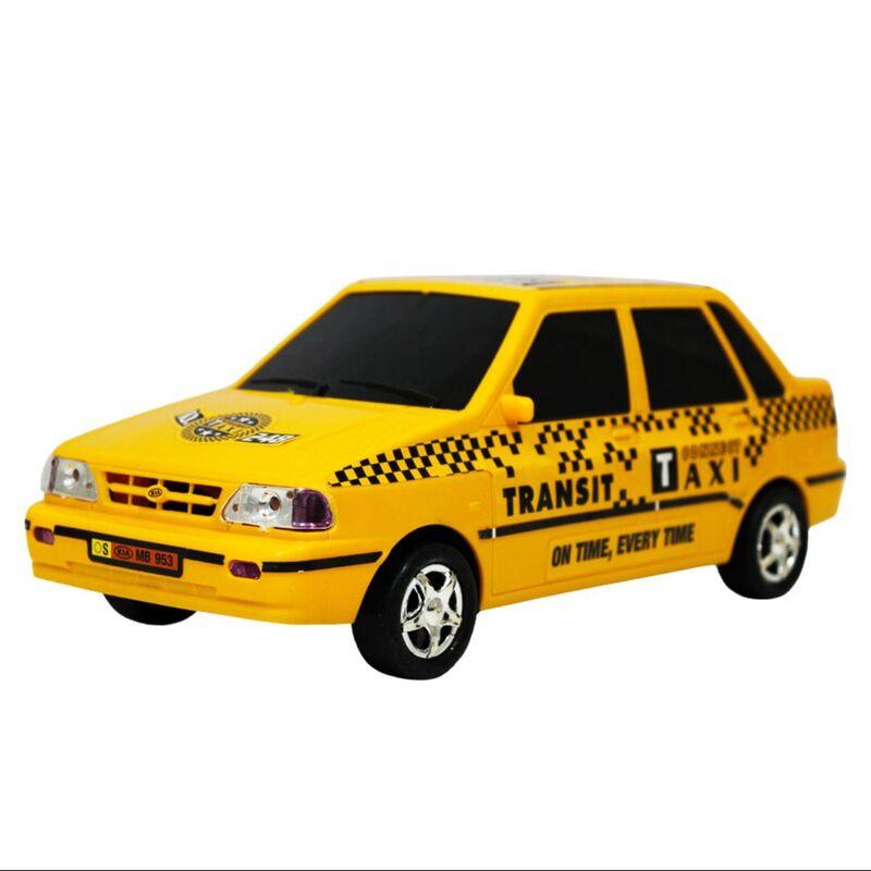 خرید و قیمت ماشین اسباب بازی تاکسی پراید زرد قدرتی برند درج سایز کوچک ازغرفه پخش اسباب بازی ارمغان