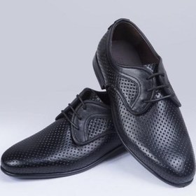 خرید و قیمت کفش چرم مردانه مدل تاتو لیزری بندی | ترب