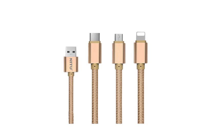کابل تبدیل USB به microUSB/Lightning/USB-C نیتو NITU | فروشگاه اینترنتی نپاستور nepstore