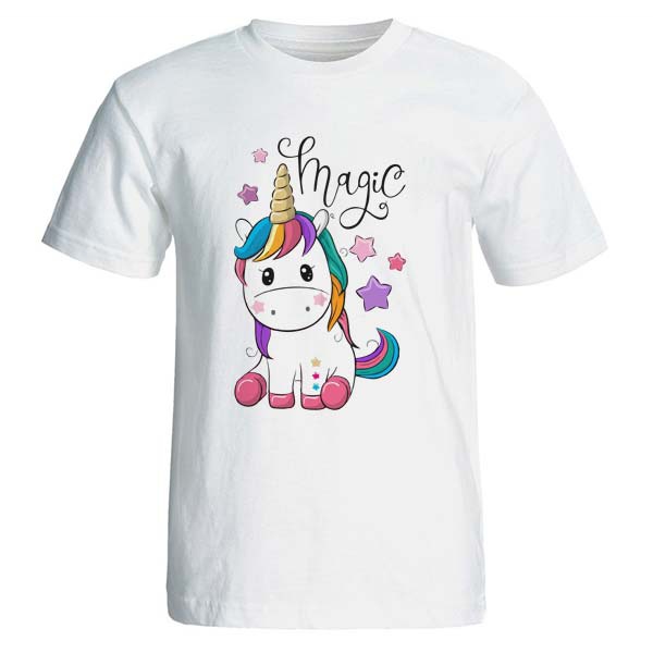 تیشرت زنانه طرح اسب تک شاخ magic unicorn یونیکورن کد 3638 - فروشگاهاینترنتی آیسان شاپ