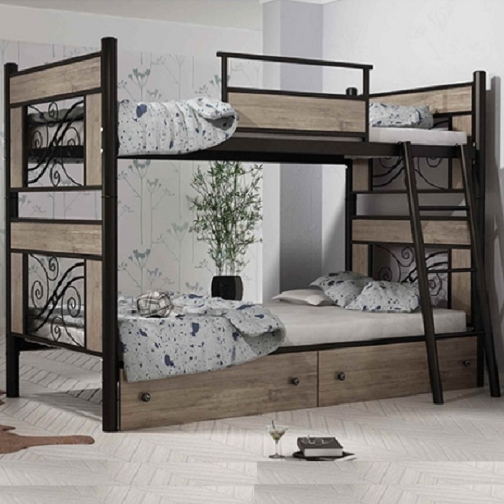 تخت خواب دو طبقه کد 898 مدل نسیم سایز 90×200 سانتیمتر - خواب خوش