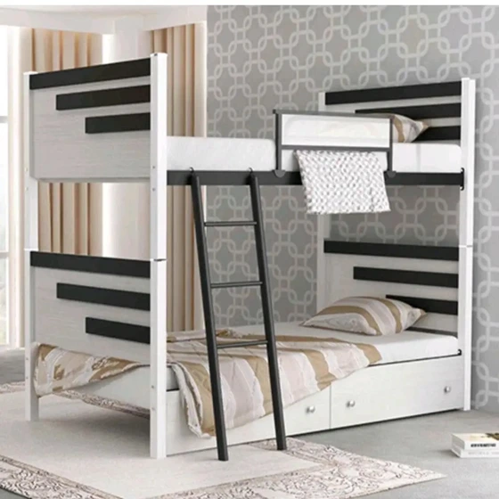 خرید و قیمت تخت خواب دو طبقه پسرانه اسپرت مدل رادو با کشو،بدون تشک(ارسال پسکرایه) | ترب