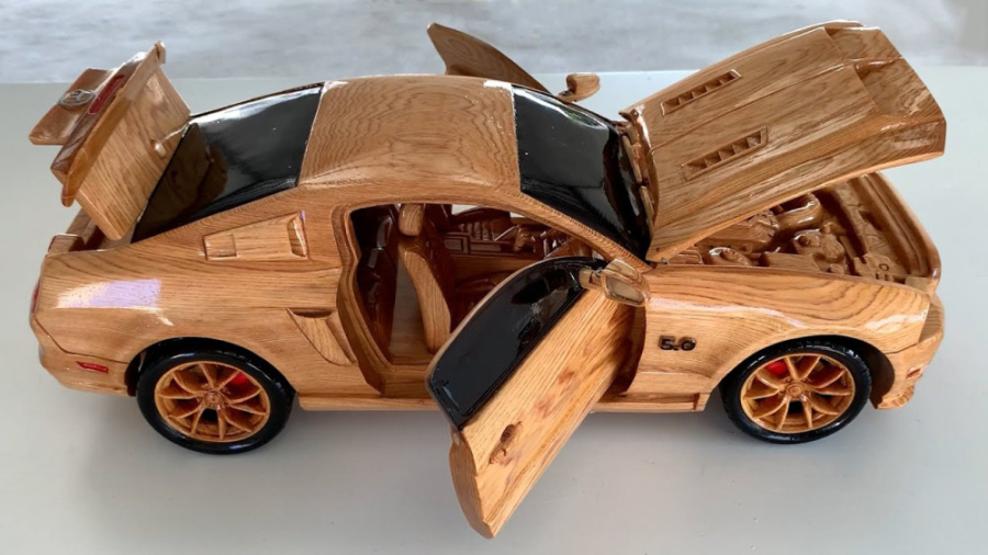 ساخت ماشین چوبی ساده و منبت کاری :: ماشین اسباب بازی