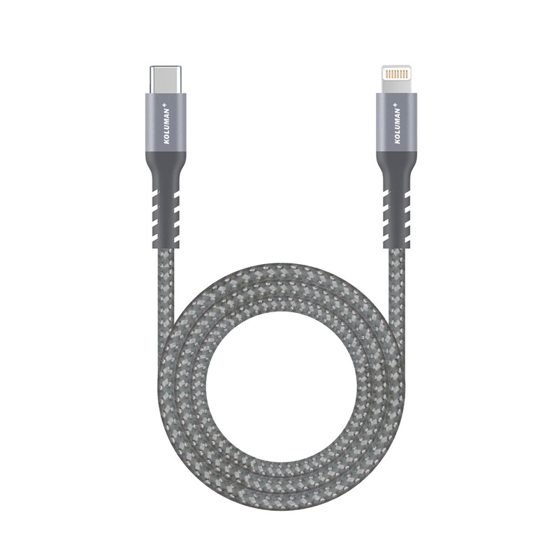 قیمت و خرید کابل تبدیل USB-C به لایتنینگ کلومن پلاس مدل +K3 طول 1 متر