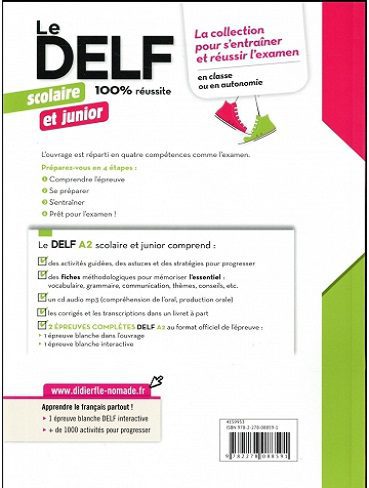 کتاب Le DELF scolaire et junior 100 ...