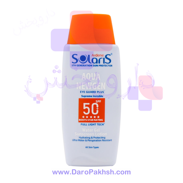 لوسیون آبی ضد آفتاب فاقد چربی SPF50 آکوا نیوژن سولاریس آردن 100 میلی لیتر -Arden Solaris Aqua Newgen Sunscreen Lotion 100 ml | داروپخش