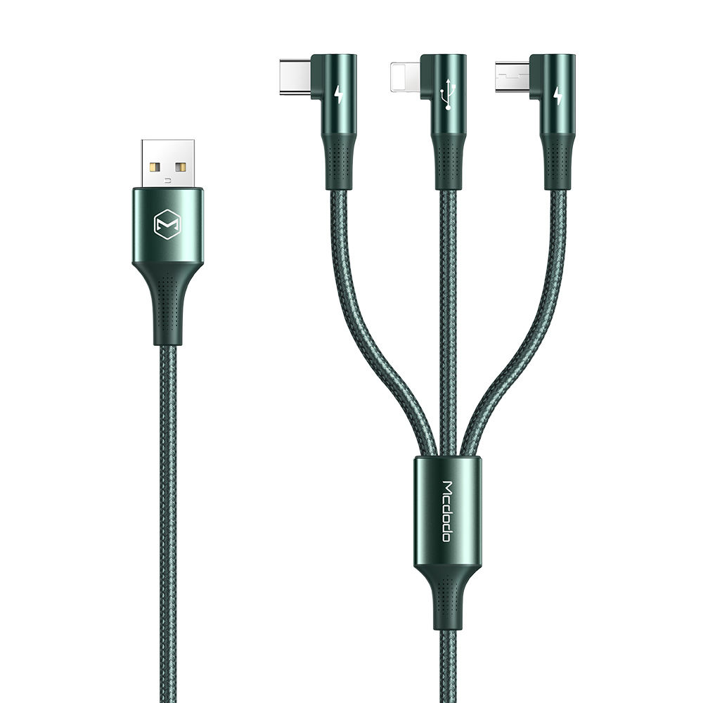کابل تبدیل USB به لایتنینگ/Micro usb/TYPE-C مک دودو مدل CA-8880 طول 1.2 متر