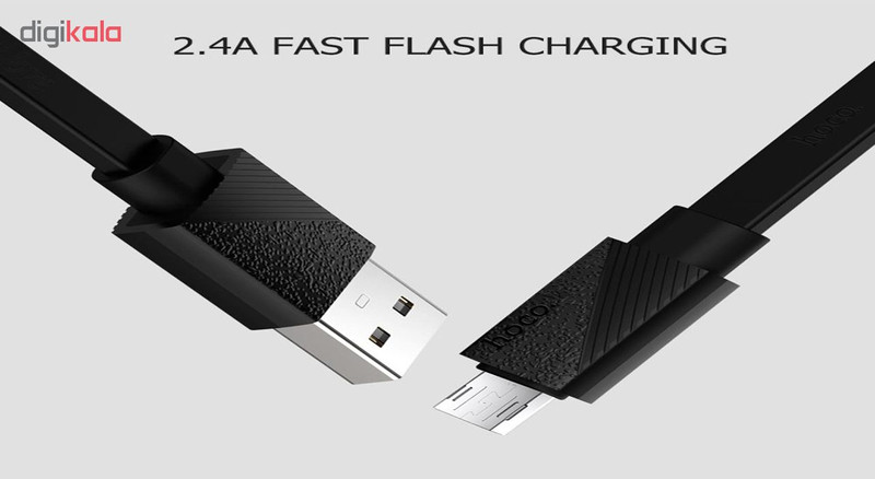 قیمت و خرید کابل تبدیل USB به microUSB هوکو مدل Ingenious طول 1.2 متر