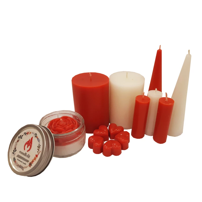 قیمت و خرید شمع دست ساز مدل باکس مجموعه 13 عددی