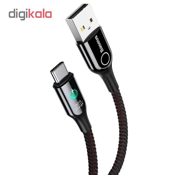 قیمت و خرید کابل تبدیل USB به USB-C باسئوس مدل C-Shaped طول 1 متر