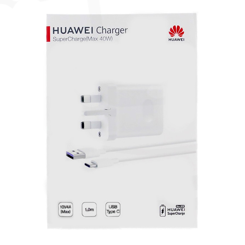 قیمت و خرید شارژر دیواری هوآوی مدل MAX 40W به همراه کابل تبدیل USB-C