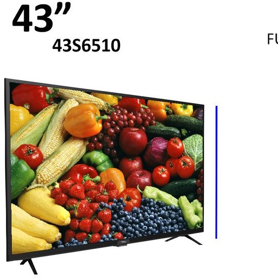خرید و قیمت تلویزیون ال ای دی هوشمند تی سی ال مدل 43S6510 سایز 43 اینچ ا TCL43S6510 smart LED TV 43 Inch | ترب