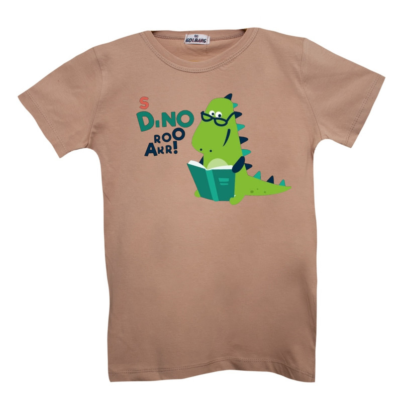 قیمت و خرید تی شرت آستین کوتاه بچگانه مدل دایناسور کد 5