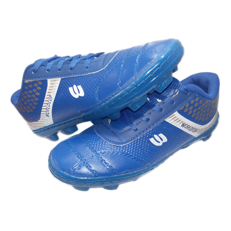 قیمت و خرید کفش فوتبال مردانه مدل چمنی استوک دار کد 01 رنگ آبی
