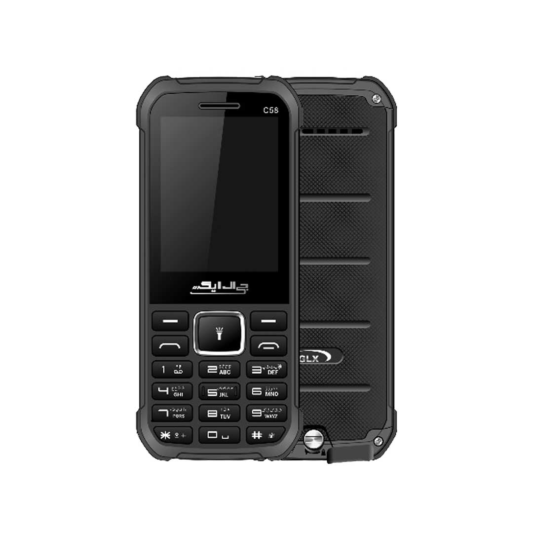 گوشی موبایل جی ال ایکس مدل C58 دو سیم کارت – مشکی – موبوفست