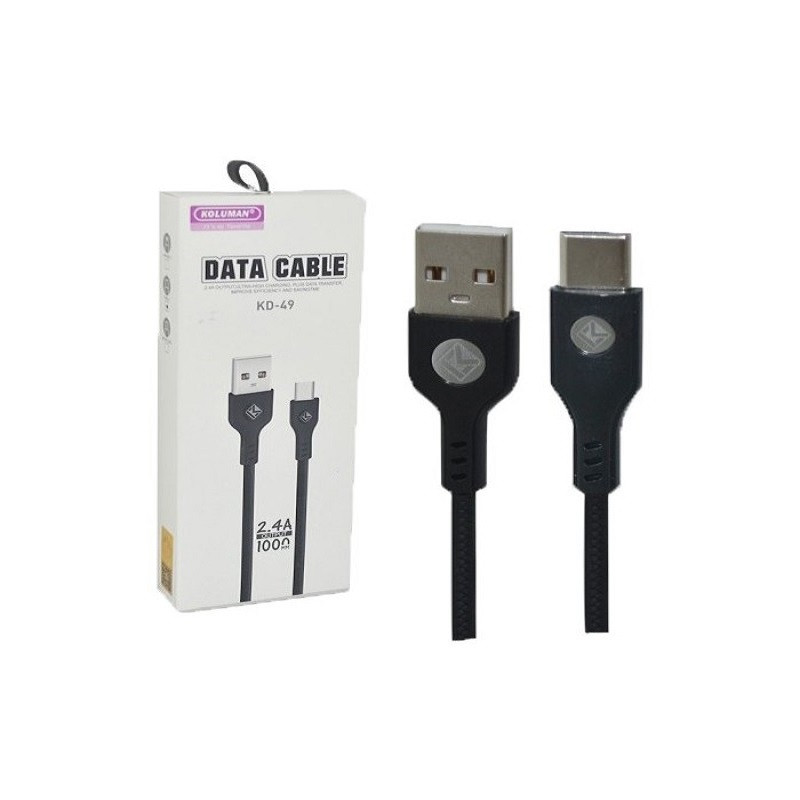 قیمت و خرید کابل تبدیل USB به USB-C کلومن مدل KD-49 طول 1 متر