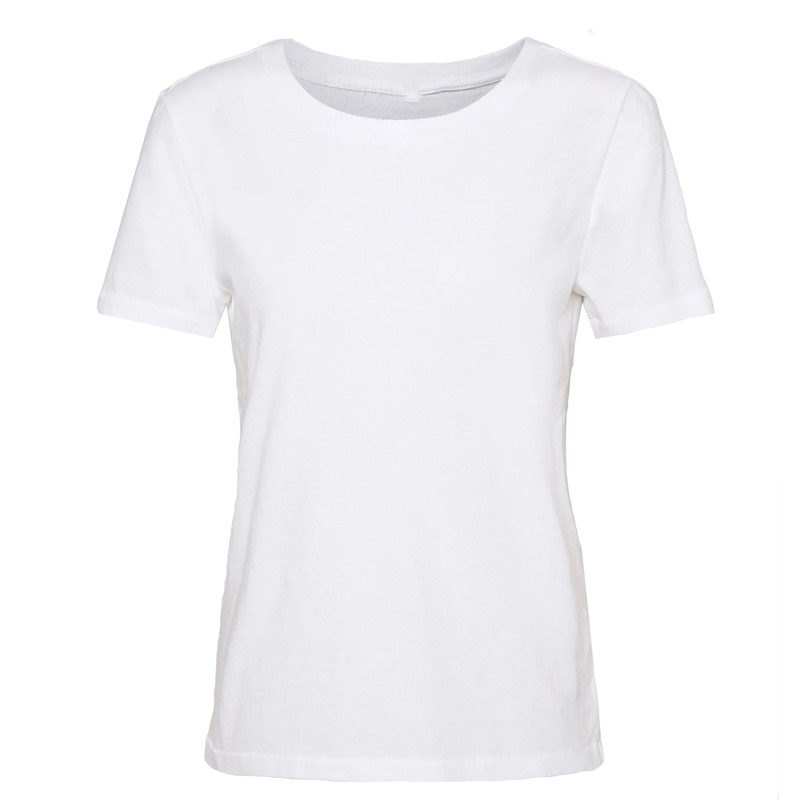 قیمت و خرید تی شرت آستین کوتاه زنانه مدل ساده رنگ سفید