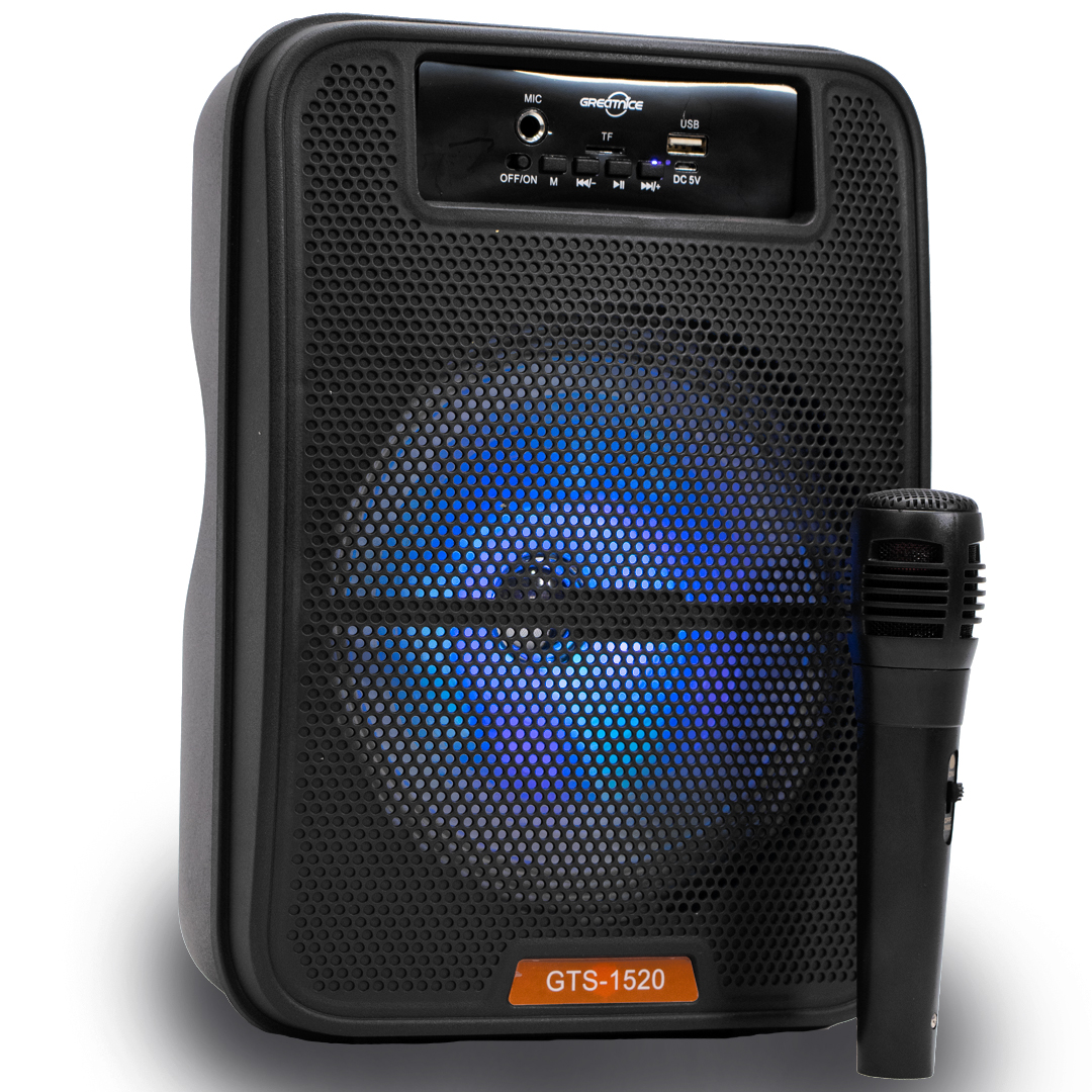 اسپیکر بلوتوثی قابل حمل مدل GTS-1520 میکروفن دار - فروشگاه صدای برتر