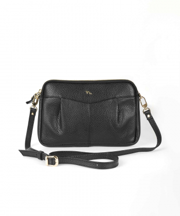 کیف چرم زنانه چرم مشهد Mashad Leather مدل S5152|رنگ طوسی آبی تیره-بانی مد