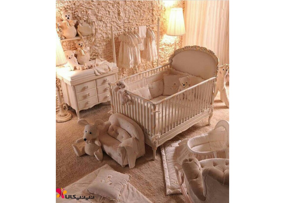 سرویس خواب چوبی نوزاد آمیسا مدل لیدوما | نی نی کالا