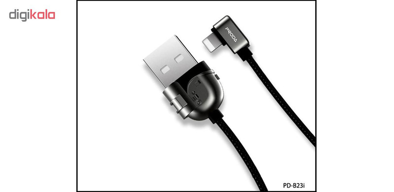 قیمت و خرید کابل تبدیل USB به لایتنینگ پرودا مدل PD-B23I طول 1 متر