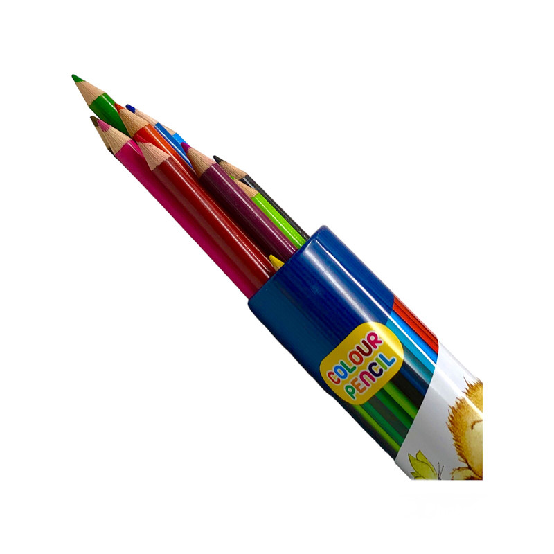 قیمت و خرید مداد رنگی 12 رنگ پارس مداد مدل استوانه ای