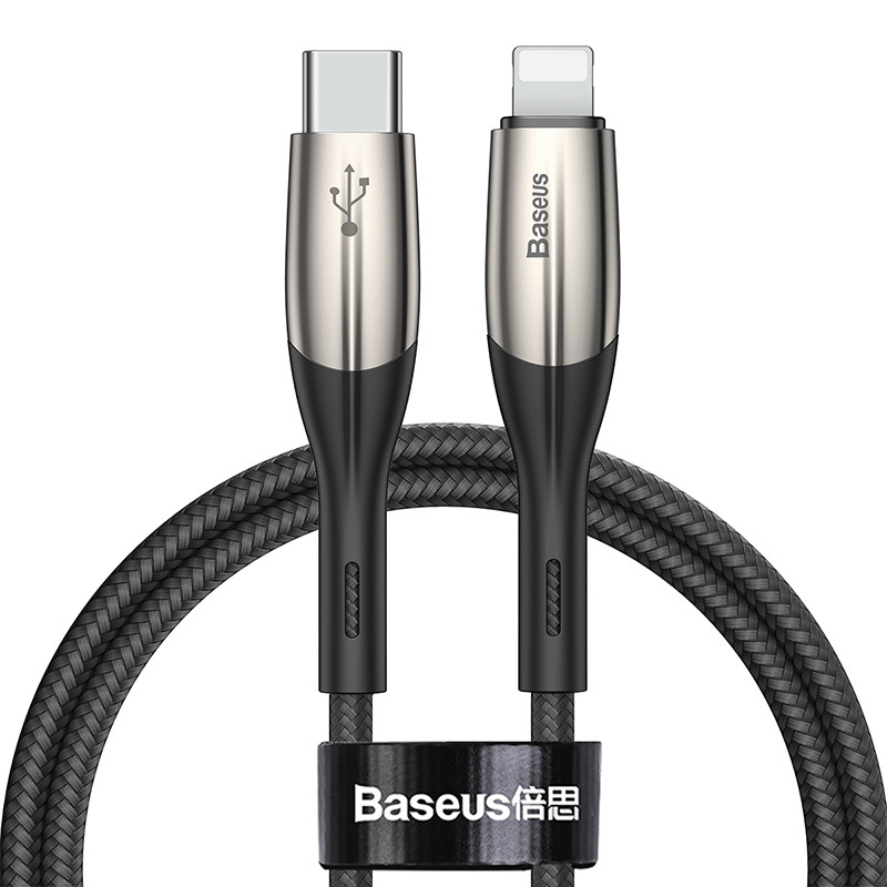 قیمت و خرید کابل تبدیل USB-C به لایتنینگ باسئوس مدل Horizontal CATLSP-01 طول1 متر