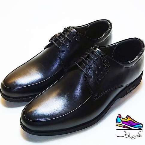خرید و قیمت کفش مردانه رسمی بندی مشکی چرم طبیعیPSB کد 313 | ترب