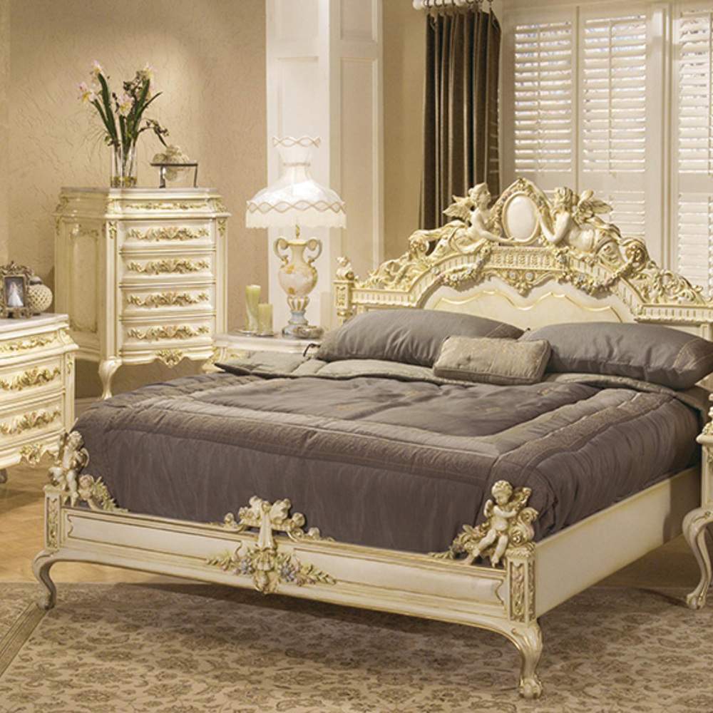 تخت خواب دو نفره کلاسیک مدل نیکول سایز 160 در 200 سانتیمتر - تا 20 درصدتخفیف در خوابکو