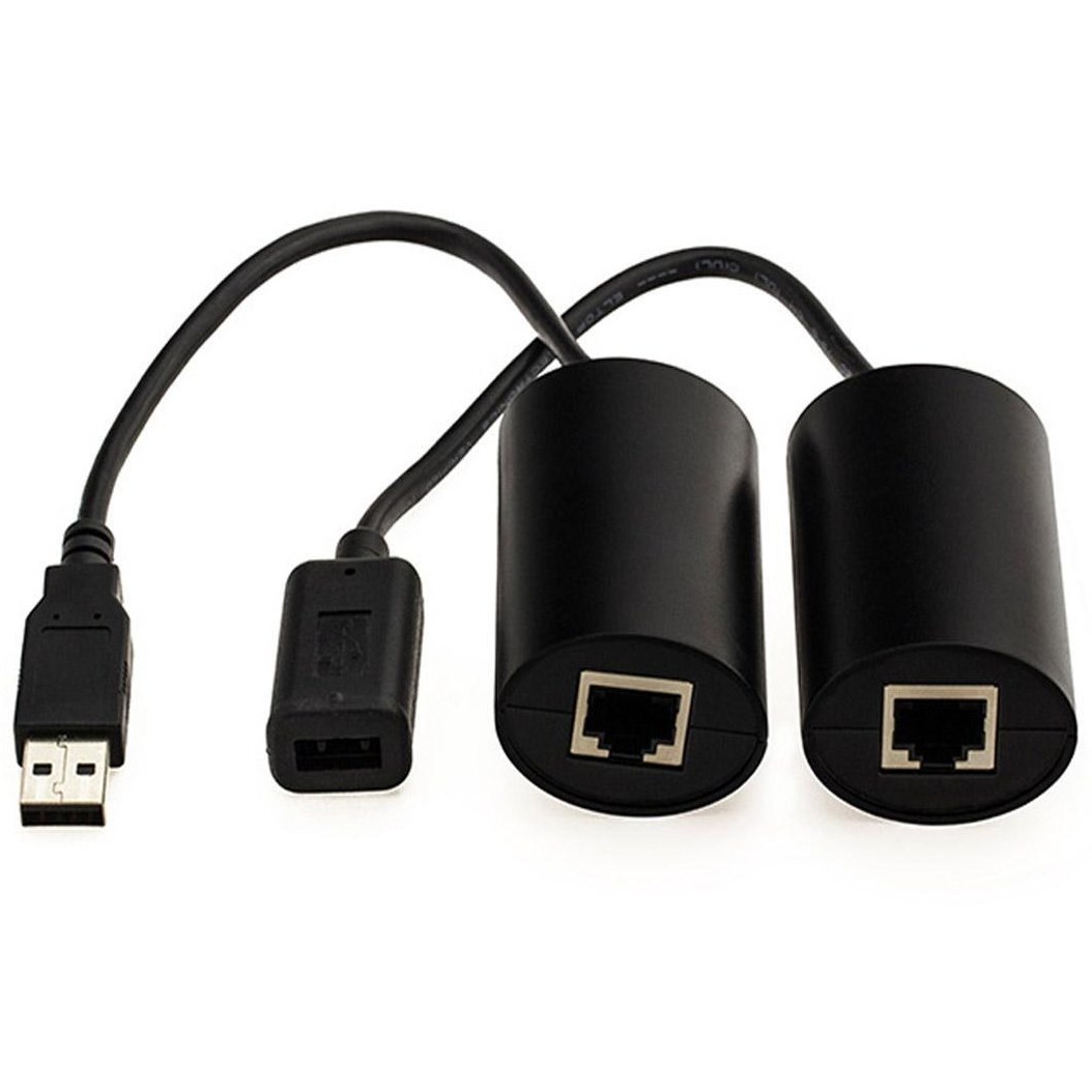 خرید و قیمت افزایش طول USB تا 40 متر از طریق کابل شبکه برند BAFO مدل BF-4902ا BAFO USB Extension CAT 5 40 m | ترب